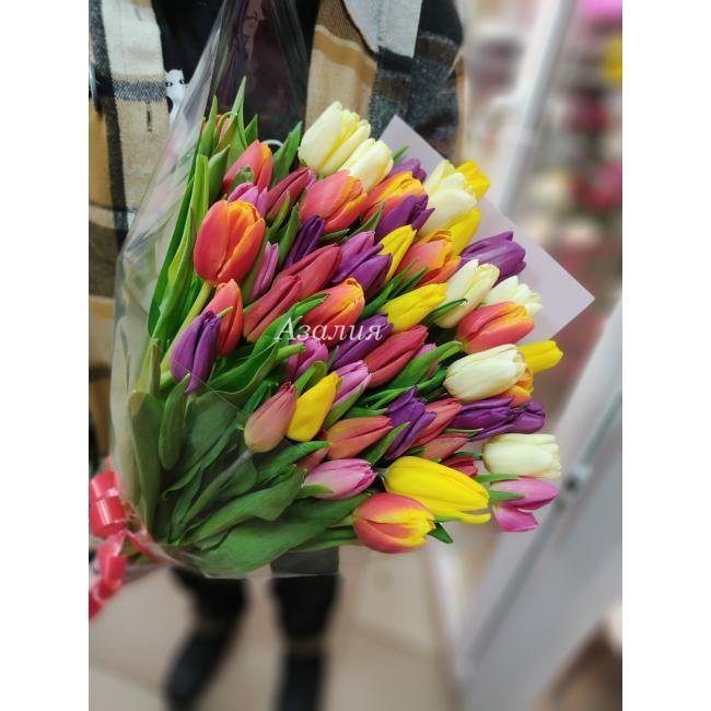 Букет тюльпанов &laquo;Радуга&raquo;