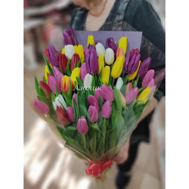 Букет тюльпанов &laquo;Радуга&raquo;