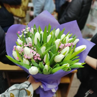 Тюльпаны в розовом жемчуге