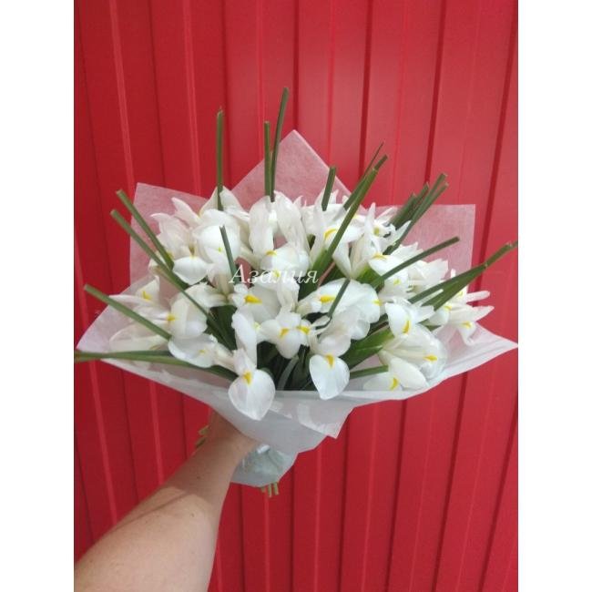Букет &laquo;Изысканные белые ирисы&raquo;