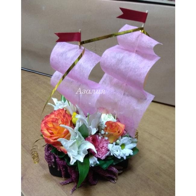 Букет &laquo;Кораблик&raquo;