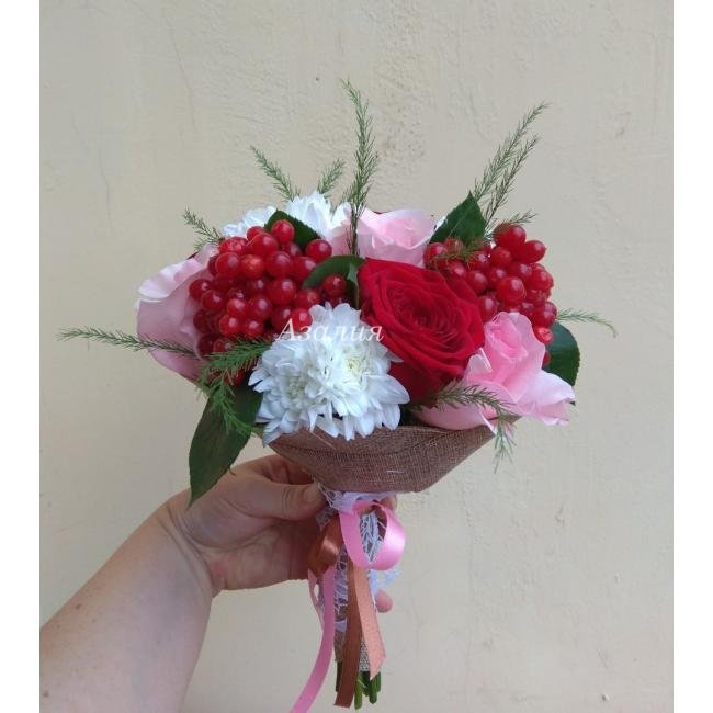 Свадебный букет &laquo;Калиновая свадьба&raquo;