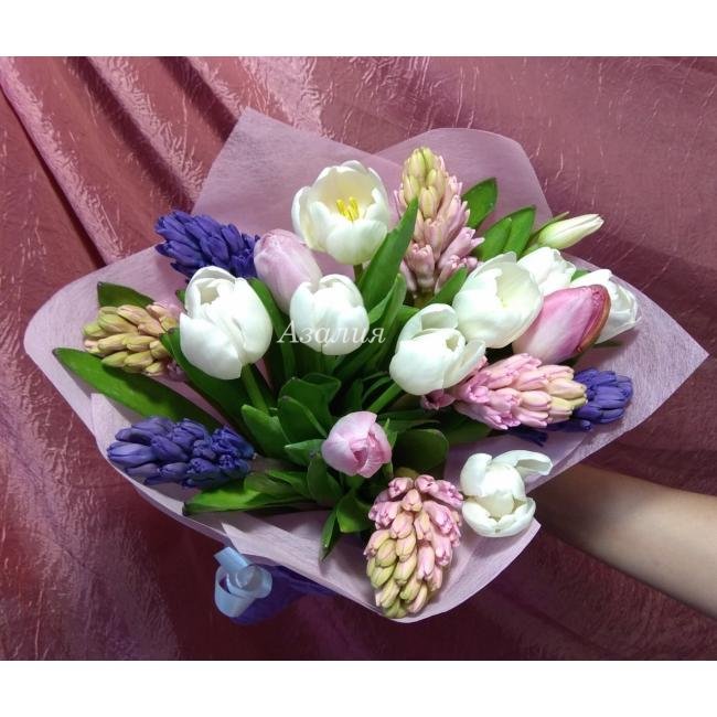 Букет &laquo;Тюльпаны и гиацинты&raquo;