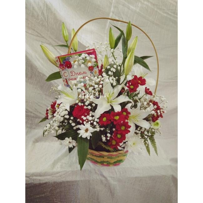 Композиция в корзине &laquo;И это всё для вас&raquo;