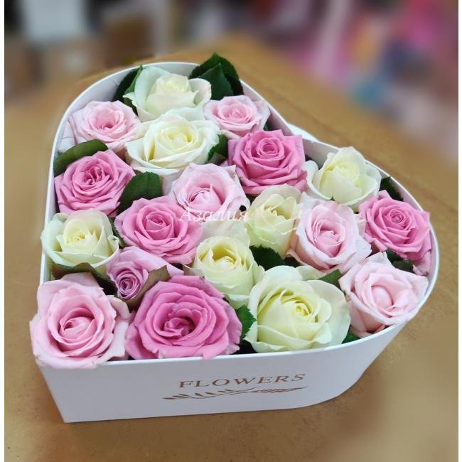 Розовый микс в сердце