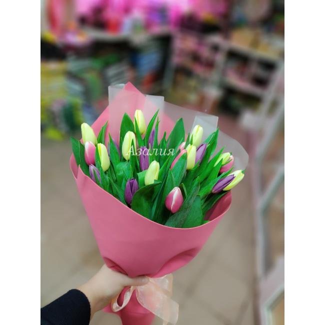 Букет из 29 тюльпанов