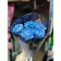 5 синих роз